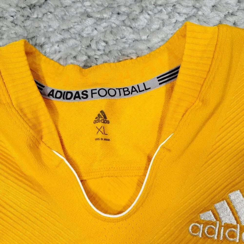 Adidas Men's Primeknit A1 Gold Yellow Football Jersey DQ3452 Size XL Techfit